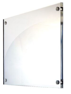 TARGA IN ACRILICO TRASPARENTE F.TO 25x18 DA 8 mm cod. 101004