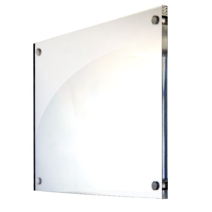 TARGA IN ACRILICO TRASPARENTE F.TO 25x18 DA 8 mm cod. 101004
