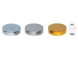 COPRIVITE DIAM. 15 mm ARGENTO SATINATO cod. 100488